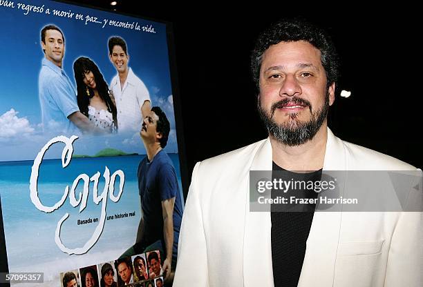 Actor Carlos Esteban Fonseca attends the Premiere Of "Cayo" at the Harmoney Gold Theatre on March 14, 2006 in Los Angeles, California.