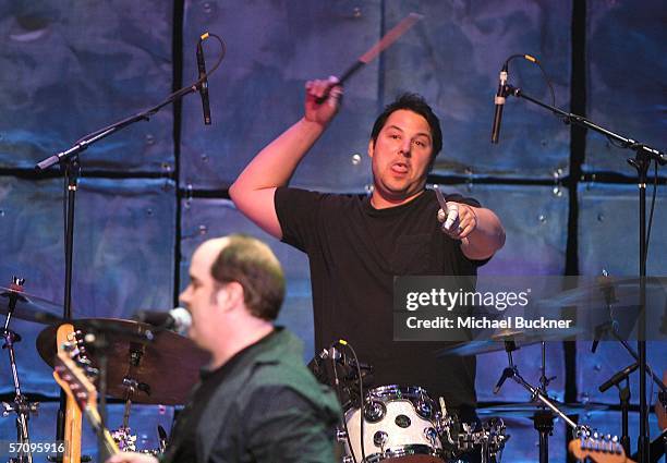 Actor Greg Grunberg of 16:9 performs at the "Evening with Ray Kennedy and Friends" hosted by the Guitar Center Music Foundation at the Avalon on...