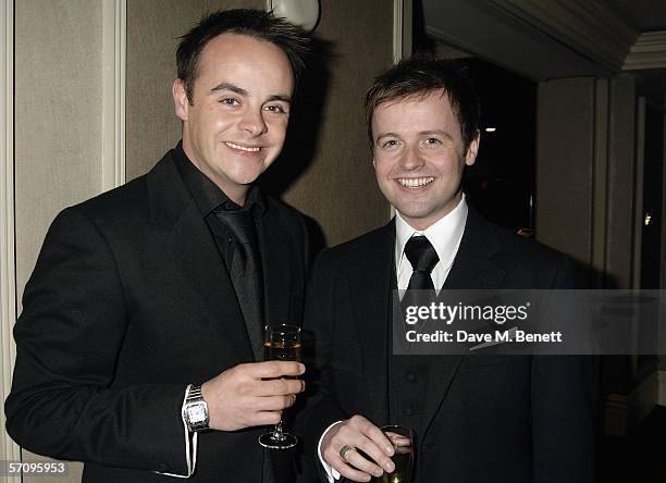 Anthony McPartlin and Declan Donnelly arrive at the RTS Programme Awards 2005, the annual awards presented by The Royal Television Society honoring...