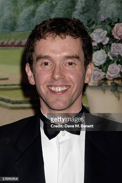 Actor Mark Charnock arrives at the RTS Programme Awards 2005, the annual awards presented by The Royal Television Society honoring achievements in...