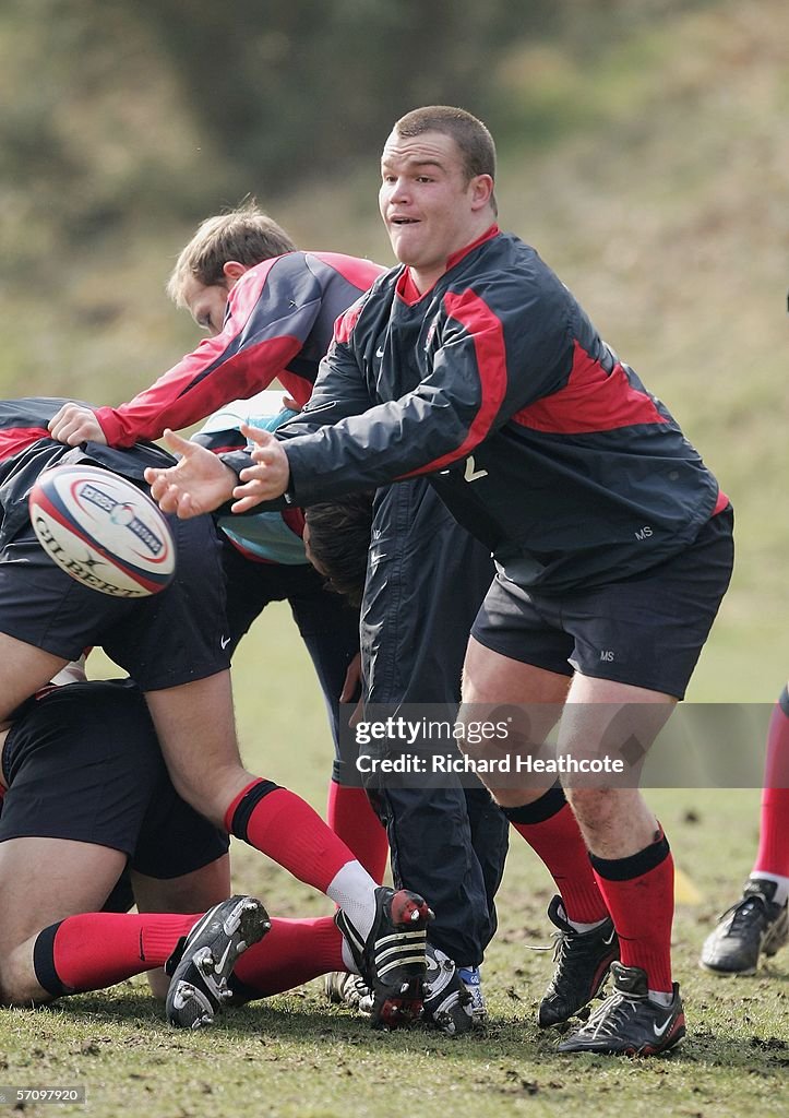 Matt Stevens Rugby Matt Stevens in action during England rugby training and press... News ...