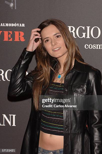 Spanish actress Eva Santolaria attends the Spanish premiere for "Volver" at the Palacio de la Musica Cinema on March 16, 2006 in Madrid, Spain.