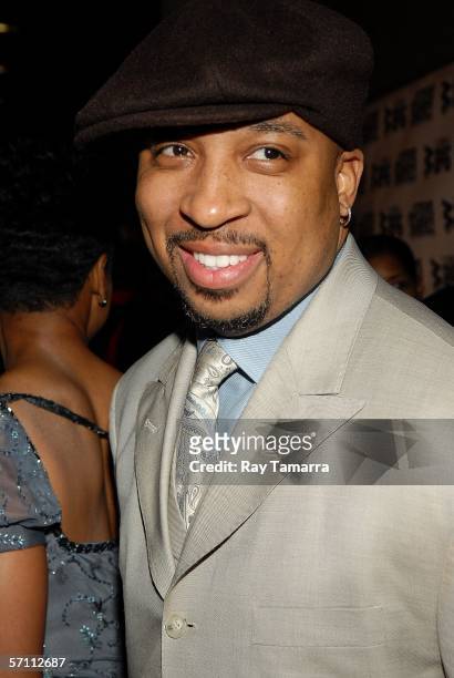 On-air personality Tommy Miles attends the premiere of Steve Harvey's "Don't Trip...He Ain't Through With Me Yet" at the Magic Johnson Theaters March...