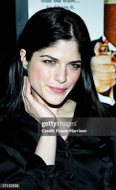 Actress Selma Blair arrives at Fox Searchlight Pictures premiere of "Thank You for Smoking" held at the Directors Guild of America in Hollywood on...