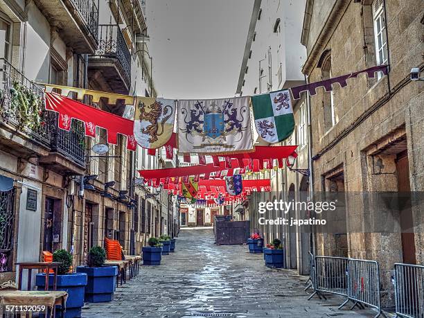 medieval fair in la coruna - fete bildbanksfoton och bilder