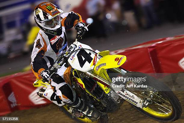 March 10: Ricky Carmichael during a round of the 2006 Amp'd Mobile/AMA Supercross Series.