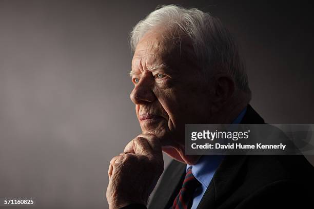 Former President Jimmy Carter interviewed for "The Presidents' Gatekeepers" project at the Carter Center, Atlanta, Georgia, September 14, 2011.