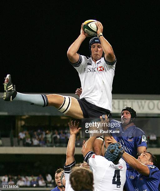 Daniel Vickerman of the Waratahs in action during the round six Super 14 match between the Western Force and the Waratahs at Subiaco Oval March 17,...