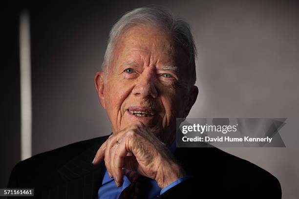 Former President Jimmy Carter interviewed for "The Presidents' Gatekeepers" project at the Carter Center, Atlanta, Georgia, September 14, 2011.