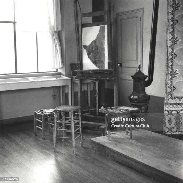 Interior of Cezanne's studio at Aix-en-Provence, c.1900-02