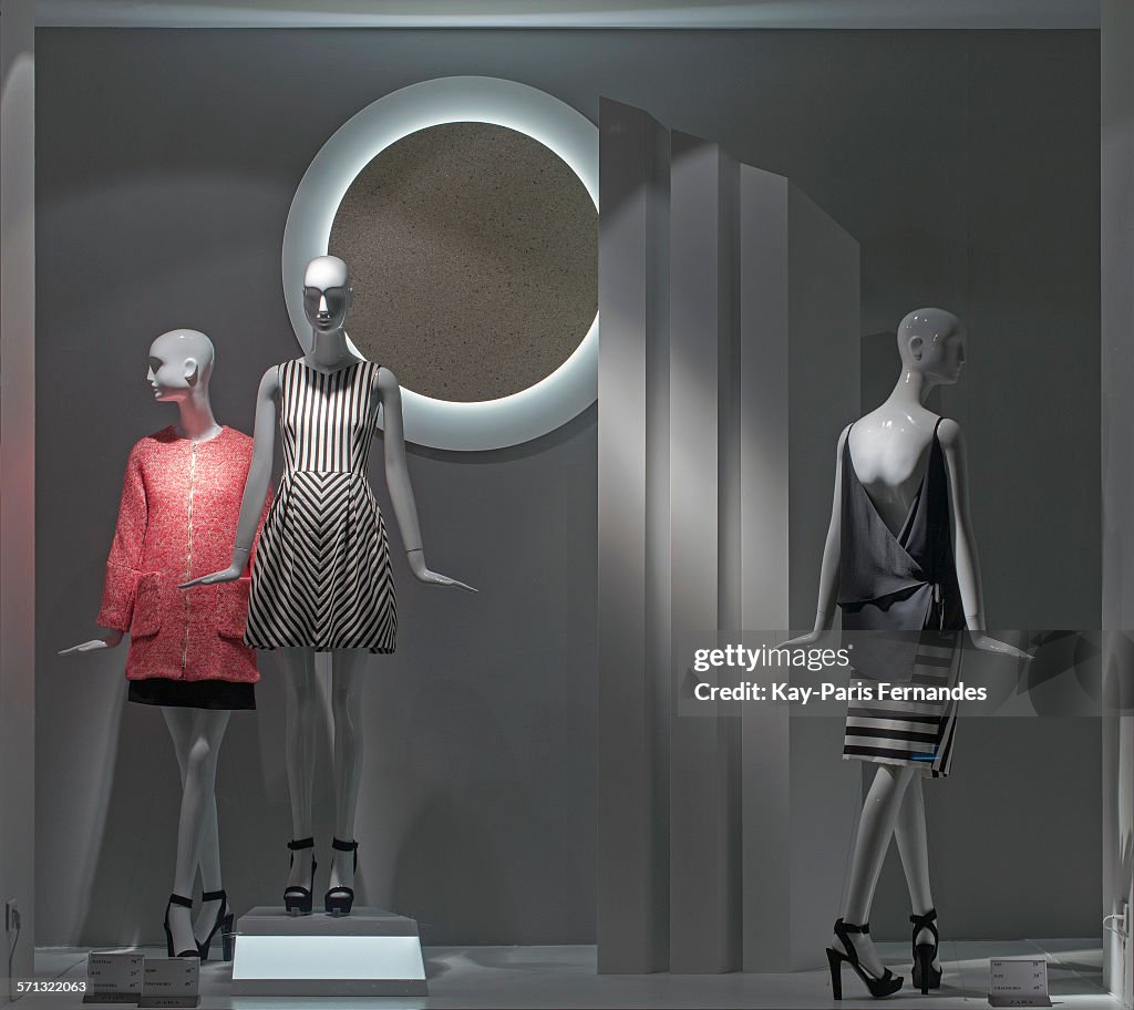 Zara  Window Display, Paris, France