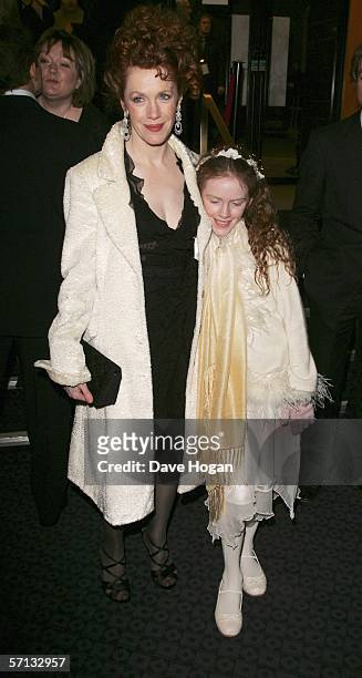 Madeleine Potter and Madeleine Daly arrive at the UK Premiere of 'The White Countess' at the Curzon Mayfair on March 19, 2006 in London, England.