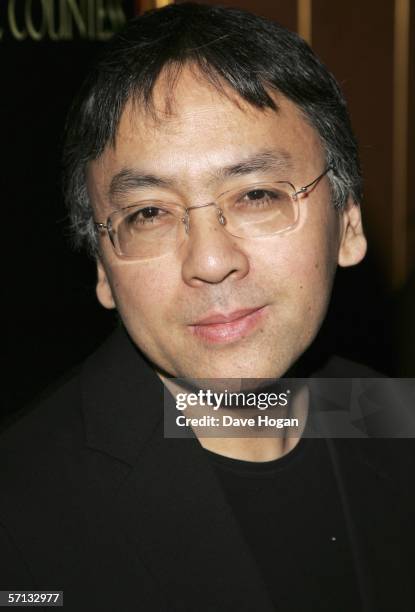 Writer/screenwriter Kazuo Ishiguro arrives at the UK Premiere of 'The White Countess' at the Curzon Mayfair on March 19, 2006 in London, England.