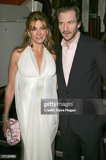 Actors Natasha Richardson and Ralph Fiennes arrive at the UK Premiere of 'The White Countess' at the Curzon Mayfair on March 19, 2006 in London,...