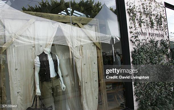 Exterior of the John Varvatos Boutique where the John Varvatos 4th Annual Stuart House Benefit was held on March 19, 2006 in West Hollywood,...