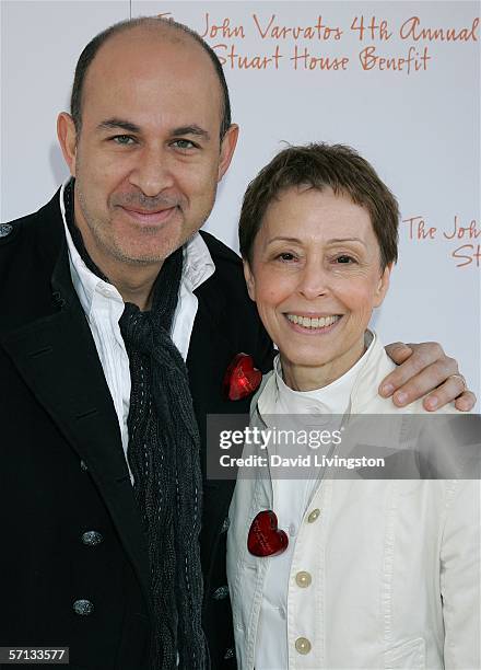 Designer John Varvatos and Stuart House director Gail Abarbanel attend his 4th Annual Stuart House Benefit at the John Varvatos Boutique on March 19,...