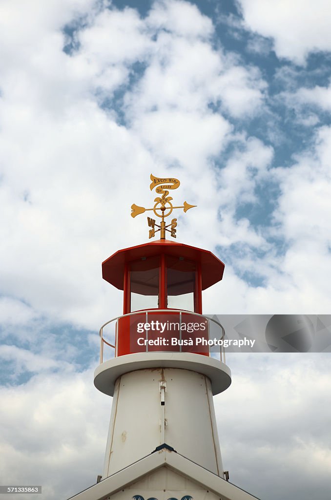 Deatil of lighthouse in Coney island, NYC