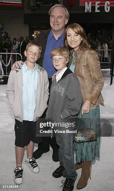 Director James Keach, actress Jane Seymour and their sons John and Kristopher attend the world premiere of the Twentieth Century Fox film "Ice Age:...