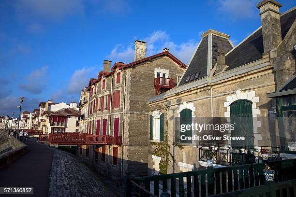 waterfront, st jean de luz - st jean de luz stock pictures, royalty-free photos & images