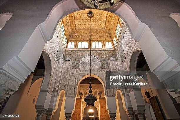 mausoleum of moulay ismail in meknes, morocco - meknes bildbanksfoton och bilder