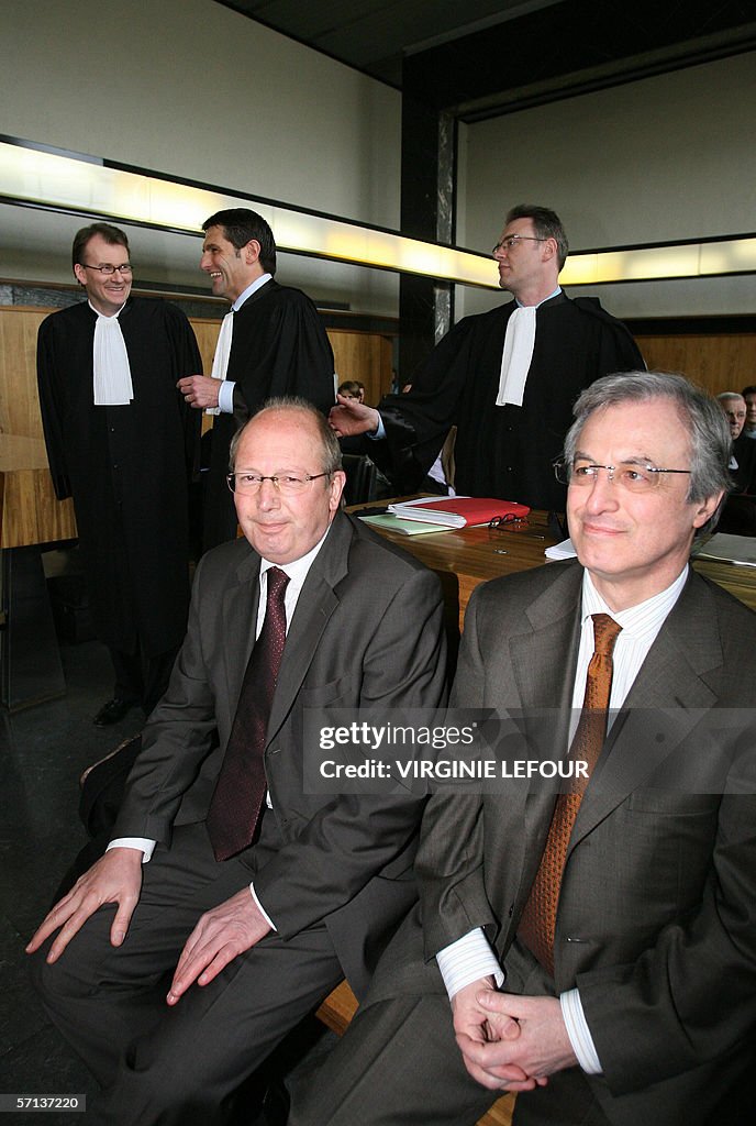 (back L-R) Lawyers French Christophe Ron