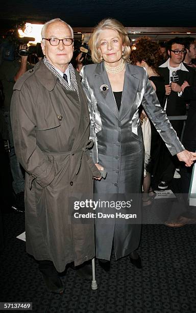 Director James Ivory and actress Vanessa Redgrave arrive at the UK Premiere of 'The White Countess' at the Curzon Mayfair on March 19, 2006 in...