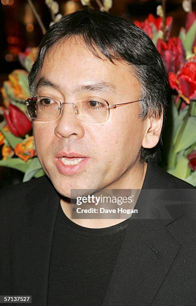 Writer/screenwriter Kazuo Ishigur attends the after show party following the UK Premiere of 'The White Countess', at China Tang on March 19, 2006 in...