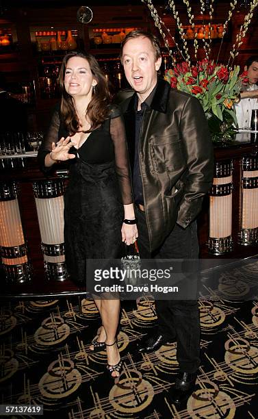 Geordie Greig and guest attend the after show party following the UK Premiere of 'The White Countess', at China Tang on March 19, 2006 in London,...