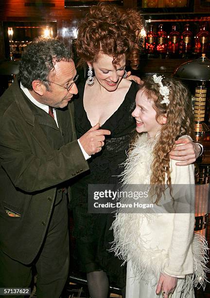 Actors Alan Corduner, Madeleine Potter and Madeleine Daly attend the after show party following the UK Premiere of 'The White Countess', at China...