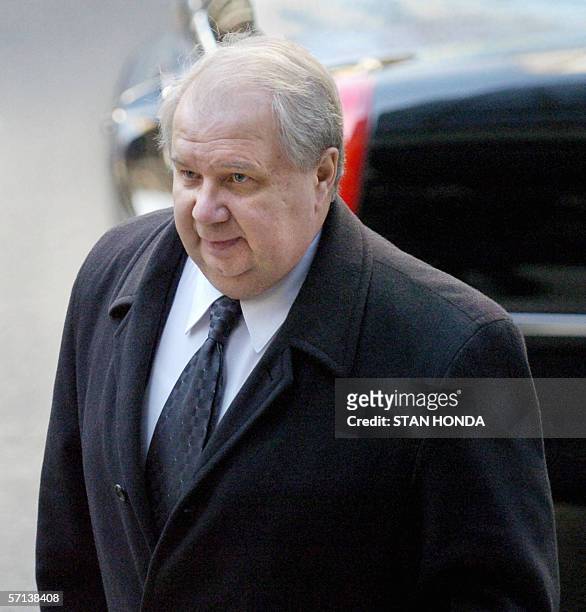 Sergei Kislyak Russia's Deputy Foreign Minister, arrives at a meeting of top officials of the five veto-wielding members of the United Nations...