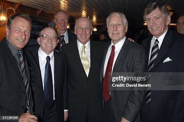 Former footballer Roger Hunt, Nobby Stiles, Jack Charlton, Sir Bobby Charlton, Hans Tilkowski, Martin Peters, who played in the 1966 World Cup final,...