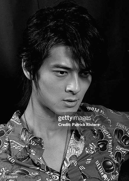 Actor Dylan Kuo Pin Chao attends a photoshoot during the Bangkok International Film Festival at Siam Paragon Festival Venue on February 23, 2006 in...