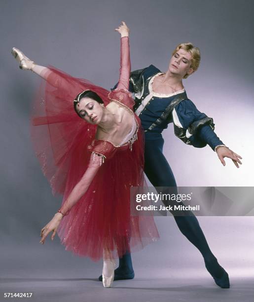 Bolshoi Ballet dancers Nina Anaiashvili and Andris Liepa photographed in 1987.