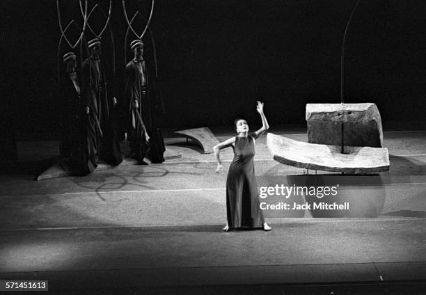 Martha Graham and dancers performing "Judith" November 3, 1965.