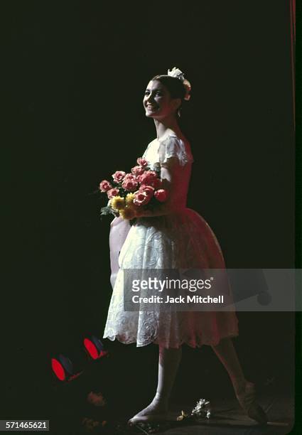 Erik Bruhn and Carla Fracci pderforming American Ballet Theatre's "Coppelia" in December 1968.