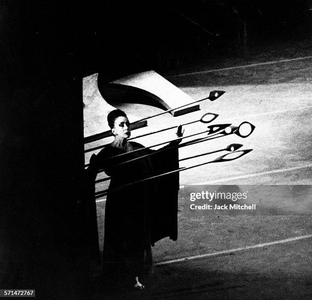 Martha Graham and dancers performing "Judith" November 3, 1965.