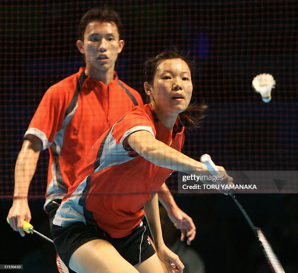 Singapore badminton player Jiang Yanmei