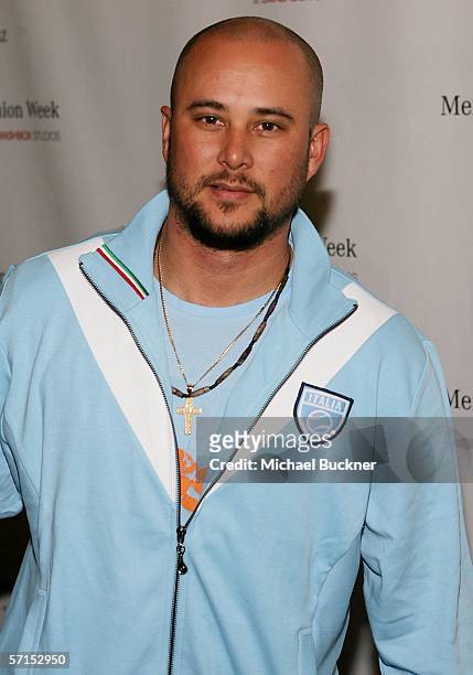 Dancer Chris Judd attends Mercedes-Benz Fashion Week at Smashbox Studios on March 21, 2006 in Culver City, California.