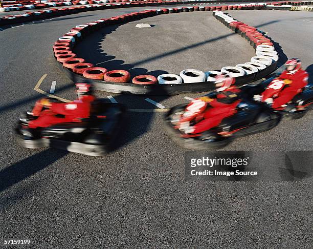 go kart racing - go cart stock pictures, royalty-free photos & images