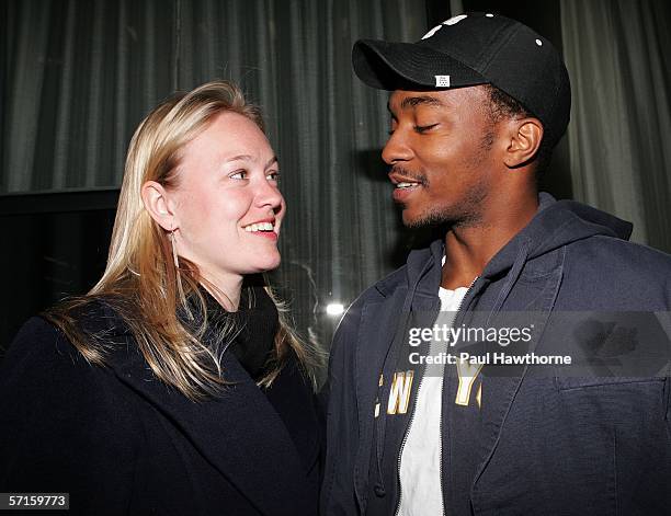 Producer Lynette Howell and actor Anthony Mackie attend MoMA & Film Society of Lincoln Center opening night of New Directors/New Films screening of...
