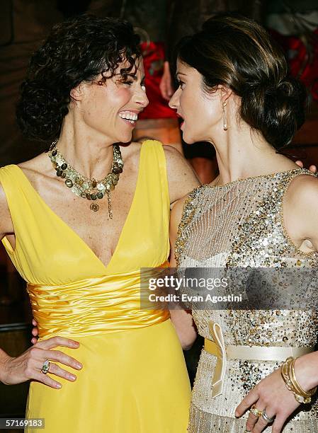 Actresses Minnie Driver and Jill Hennessy attend the Escada Fall/Winter 2006 Collection celebration benefiting the St. Jude Research Hospital at Pink...