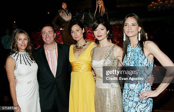 Cristina Cuomo, Escada USA president Lawrence De Paris, Minnie Driver, Jill Hennessy and Zani Gugelmann attend the Escada Fall/Winter 2006 Collection...