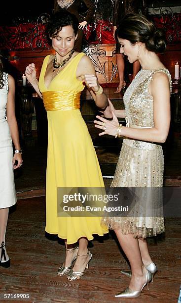 Actresses Minnie Driver and Jill Hennessy attend the Escada Fall/Winter 2006 Collection celebration benefiting the St. Jude Research Hospital at Pink...