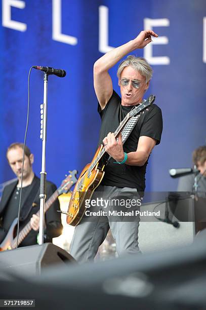 Paul Weller performs at the Barclaycard British Summertime gigs at Hyde Park on June 26, 2015 in London, England.