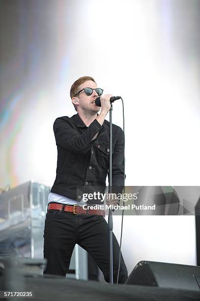 Ricky Wilson of the Kaiser Chiefs performs at the Barclaycard British Summertime gigs at Hyde Park on June 26, 2015 in London, England.