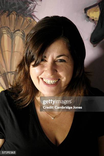 Actress Liza Tarbuck poses during a photo call held on December 1, 2004 at her home in London, England.