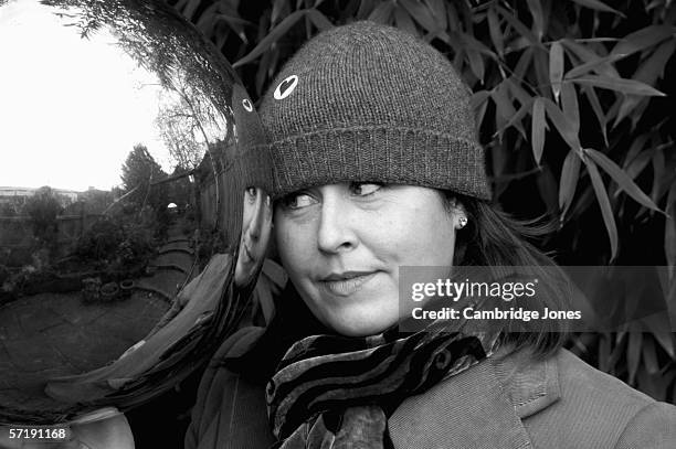 Actress Liza Tarbuck poses during a photo call held on December 1, 2004 at her home in London, England.