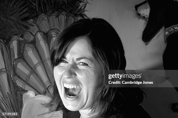 Actress Liza Tarbuck poses during a photo call held on December 1, 2004 at her home in London, England.