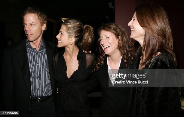 Actor Greg Germann, actress Jennifer Aniston, director Nicole Holofcener and actress Catherine Keener arrive at the Sony Pictures Classics premiere...