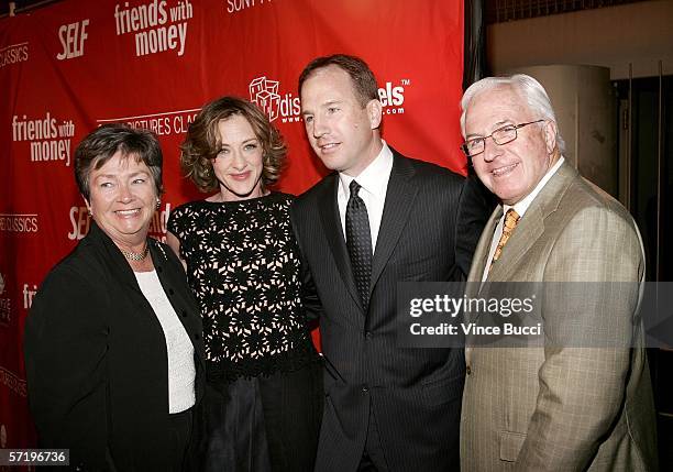 Actress Joan Cusack, husband Richard Burke and parents arrive at the Sony Pictures Classics premiere of the film "Friends with Money" held at The...